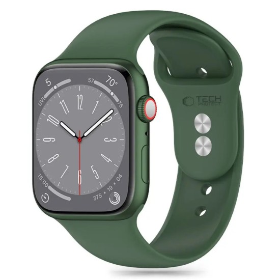 TECH-PROTECT REPLACMENT BAND SILICONE FOR APPLE WATCH 4/5/6/7/8/9/SE/ULTRA1/2 (42/44/45/49 MM) olive