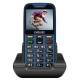 EVOLVEO EasyPhone XR, κινητό τηλέφωνο για ηλικιωμένους με βάση φόρτισης, μπλε