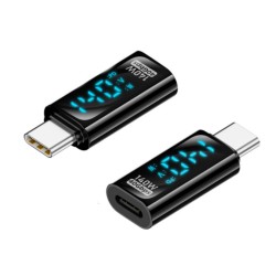 LCD TESTER TYPE C MALE TO C FEMALE FOR VOLT & AMPER