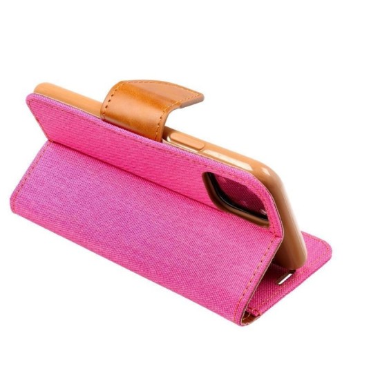 CANVAS Book case for SAMSUNG A25 5G pink