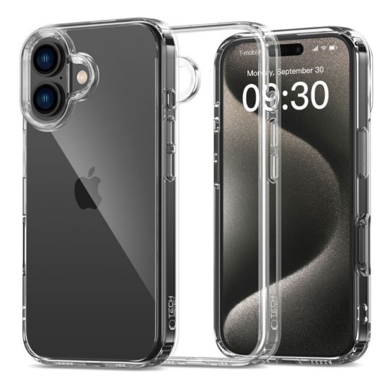 Case Tech-Protect Flexair Hybrid Apple iPhone 16 Clear