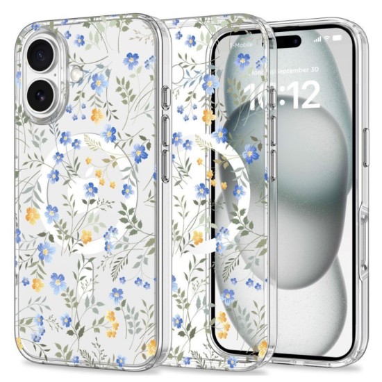 Case Tech-Protect Magmood MagSafe Apple iPhone 16 Spring Flowers