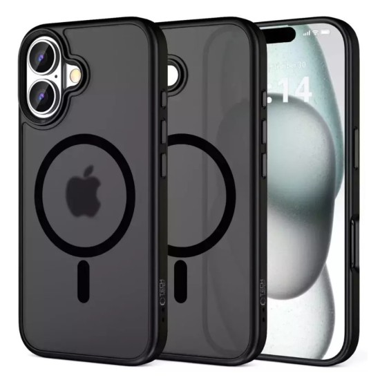 Case Tech-Protect MagMat MagSafe Apple iPhone 16 Matte Black