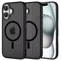 Case Tech-Protect MagEdge MagSafe Apple iPhone 16 Matte Black/Gunmetal