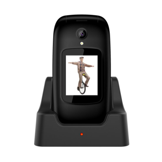 EVOLVEO EasyPhone FD αναδ/μενο κινητό για ηλικιωμένους με βάση φόρτισης (Black)