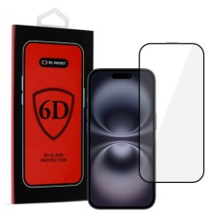Tel Protect Full Glue 6D Tempered Glass for IPHONE 16 BLACK