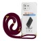Θήκη Ancus Crossbody για Xiaomi Mi 11 Lite 5G/Mi 11 Lite με Κορδόνι Μπορντό Διάφανη