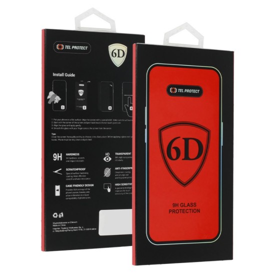 Tel Protect Full Glue 6D Tempered Glass for SAMSUNG GALAXY A16 5G BLACK