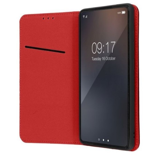 SMART PRO Book leather case for XIAOMI Redmi 14C claret