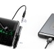 Baseus adapter L41 USB-C to USB-C - jack 3,5 mm black