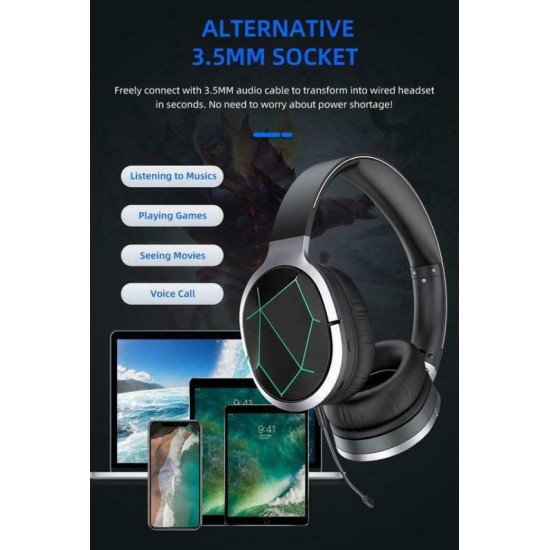 AWEI Gaming Wireless Headphones Bluetooth A799BL with microphone black
