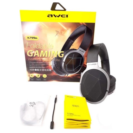 AWEI Gaming Wireless Headphones Bluetooth A799BL with microphone black