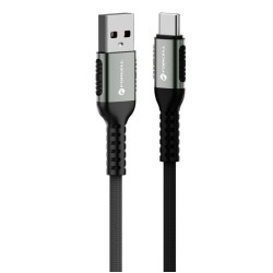 FORCELL F-ENERGY C256 cable USB A to Type C QC3.0 3A 66W Cafule 1,2 m black