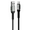 FORCELL F-ENERGY C256 cable USB A to Type C QC3.0 3A 66W Cafule 1,2 m black