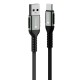 FORCELL F-ENERGY C256 cable USB A to Type C QC3.0 3A 66W Cafule 1,2 m black
