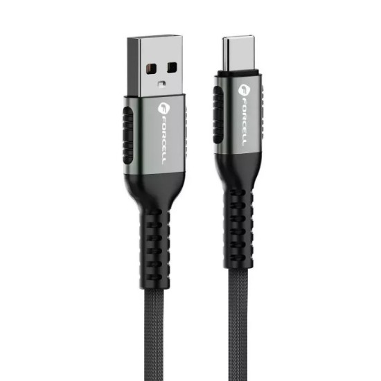 FORCELL F-ENERGY C256 cable USB A to Type C QC3.0 3A 66W Cafule 2 m black