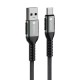 FORCELL F-ENERGY C256 cable USB A to Type C QC3.0 3A 66W Cafule 2 m black