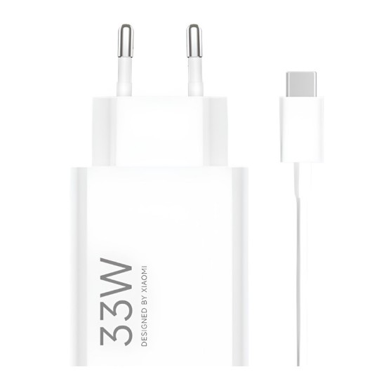 ORIGINAL XIAOMI MI TRAVEL CHARGER 33W + Type C DATA