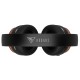 DOQAUS headphones DESIGN 3, ασύρματα & ενσύρματα, Φ40mm, 600mAh, μαύρα/καφέ