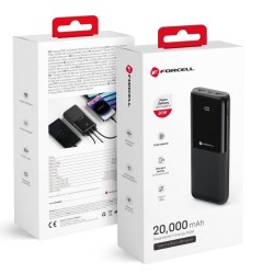 FORCELL F-ENERGY P20k1 powerbank PD QC3.0 3A 20W 20000 mAh black