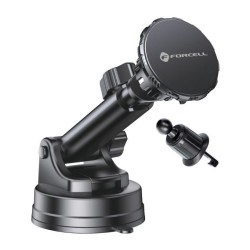 FORCELL F-GRIP Excelence magnetic car holder for windshield / dashboard /air vent black
