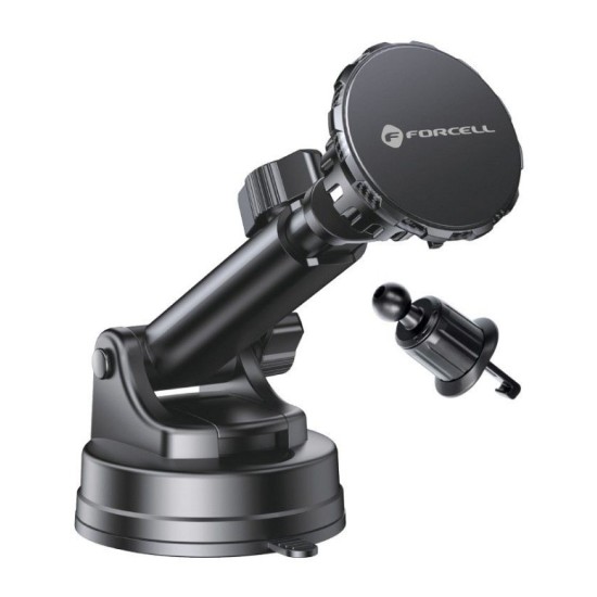 FORCELL F-GRIP Excelence magnetic car holder for windshield / dashboard /air vent black FORCELL F-GRIP Excelence magnetic car holder for windshield / dashboard /air vent black