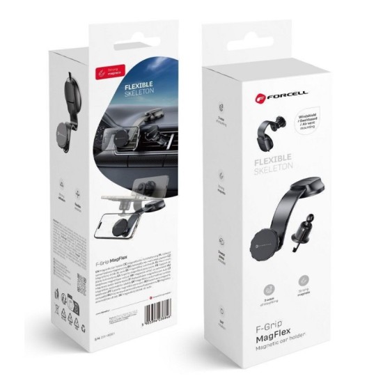 FORCELL F-GRIP MagFlex magnetic car holder for windshield / dashboard / air vent black FORCELL F-GRIP MagFlex magnetic car holder for windshield / dashboard / air vent black
