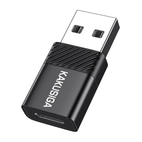 KAKUSIGA αντάπτορας USB-C σε USB KSC-1407, 480Mbps, 60W, μαύρος
