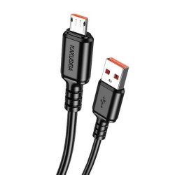 KAKUSIGA καλώδιο micro USB σε USB KSC-982, 3A, 480Mbps, 1m, μαύρο