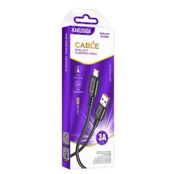 KAKUSIGA καλώδιο micro USB σε USB KSC-982, 3A, 480Mbps, 1m, μαύρο