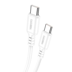 KAKUSIGA καλώδιο USB-C σε USB-C KSC-982, 60W, 480Mbps, 1m, λευκό