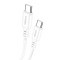 KAKUSIGA καλώδιο USB-C σε USB-C KSC-982, 60W, 480Mbps, 1m, λευκό