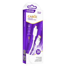 KAKUSIGA καλώδιο micro USB σε USB KSC-982, 3A, 480Mbps, 1m, λευκό