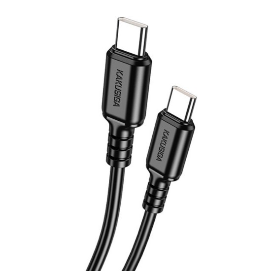 KAKUSIGA καλώδιο USB-C σε USB-C KSC-982, 60W, 480Mbps, 1m, μαύρο