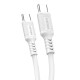 KAKUSIGA καλώδιο USB-C σε USB-C KSC-984, σιλικόνης, 60W, 480Mbps, 1m, λευκό