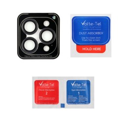 VOLTE-TEL CAMERA GLASS COVER IPHONE 16 PRO / 16 PRO MAX 9H 0.30MM EASY APPLICATION BLACK