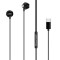 POWERTECH earphones με μικρόφωνο Prime, USB-C σύνδεση, 1.2m, μαύρα