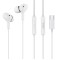 CELEBRAT earphones με μικρόφωνο D13, USB-C σύνδεση, Φ10mm, 1.2m, λευκά