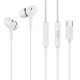 CELEBRAT earphones με μικρόφωνο D13, USB-C σύνδεση, Φ10mm, 1.2m, λευκά
