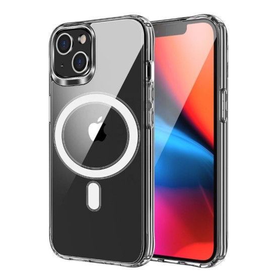 CLEAR MAG COVER (MID) case compatible with MagSafe for SAMSUNG A56 transparent