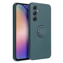 SILICONE RING case for SAMSUNG A56 5G green