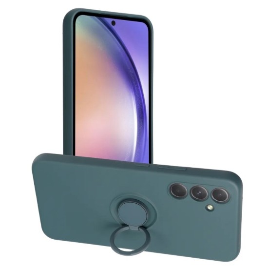 SILICONE RING case for SAMSUNG A56 5G green