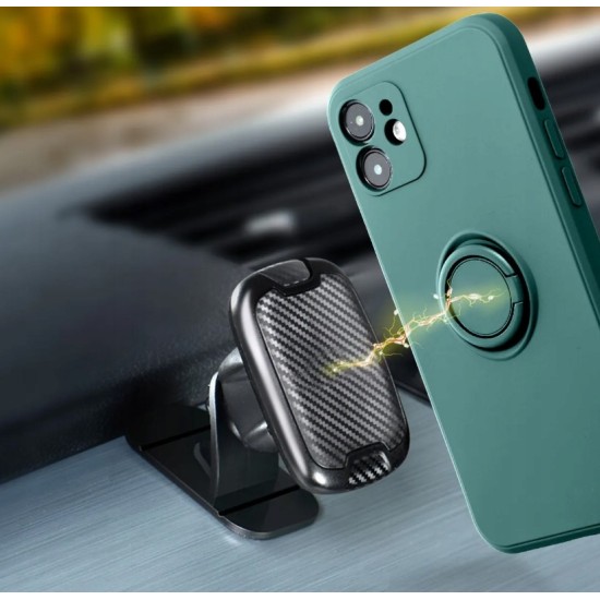 SILICONE RING case for SAMSUNG A56 5G green