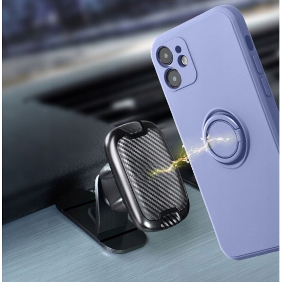 SILICONE RING case for SAMSUNG A56 5G purple