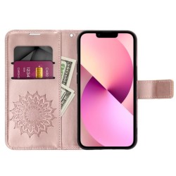 MEZZO Book Holster for SAMSUNG A56 5G mandala gold rose