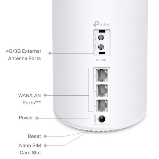 TP-LINK Σύστημα Wi-Fi Whole Home Mesh Deco Wi-Fi 6 4G+ AX1500 1-Pack