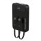 POWERTECH power bank με καλώδια και οθόνη PT-1417 10000mAh, 22.5W, μαύρο