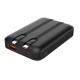 POWERTECH power bank με καλώδια και οθόνη PT-1417 10000mAh, 22.5W, μαύρο