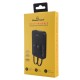 POWERTECH power bank με καλώδια και οθόνη PT-1417 10000mAh, 22.5W, μαύρο