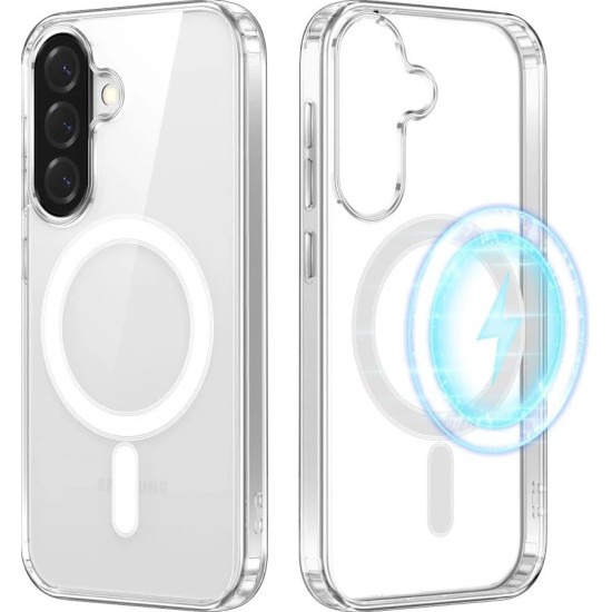 CLEAR MAG COVER (MID) case compatible with MagSafe for SAMSUNG A36 transparent